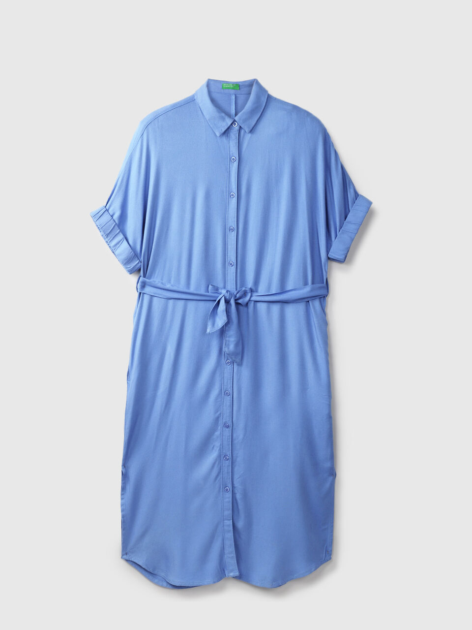 S/S BUTTON DOWN SHIRT DRESS image number 1