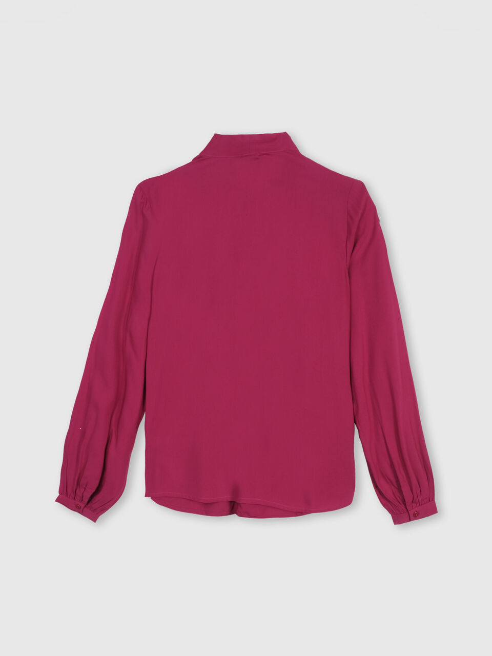 Solid Top with Pussy Bow image number 2