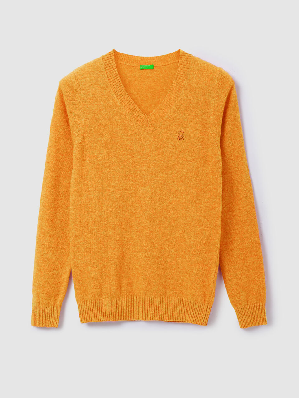 F/SLV BASIC V-NECK SWEATER image number 1