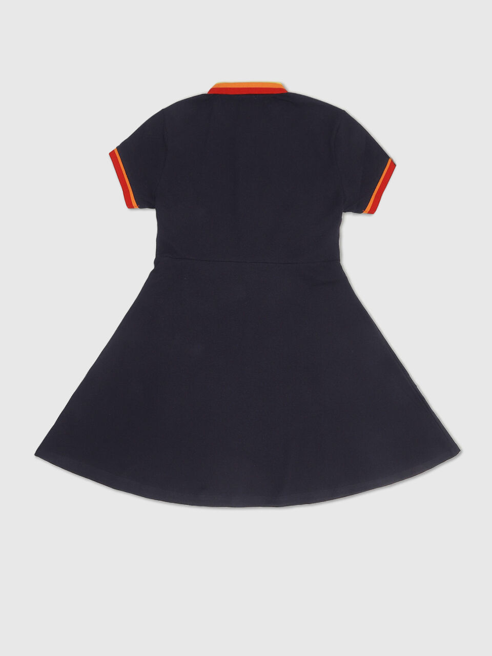 Short Sleeve Fit And Flare Polo Dress image number 2