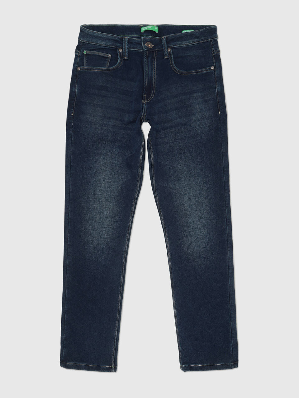 Slim Straight Mid Faded Azurite Jeans image number 1