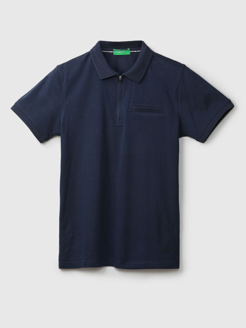 MERCERISED ZIPPER POLO image number 1