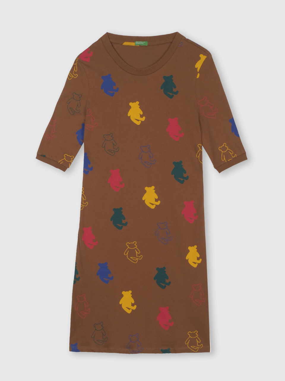 T-Shirt Dress with Detailed Rib image number 1