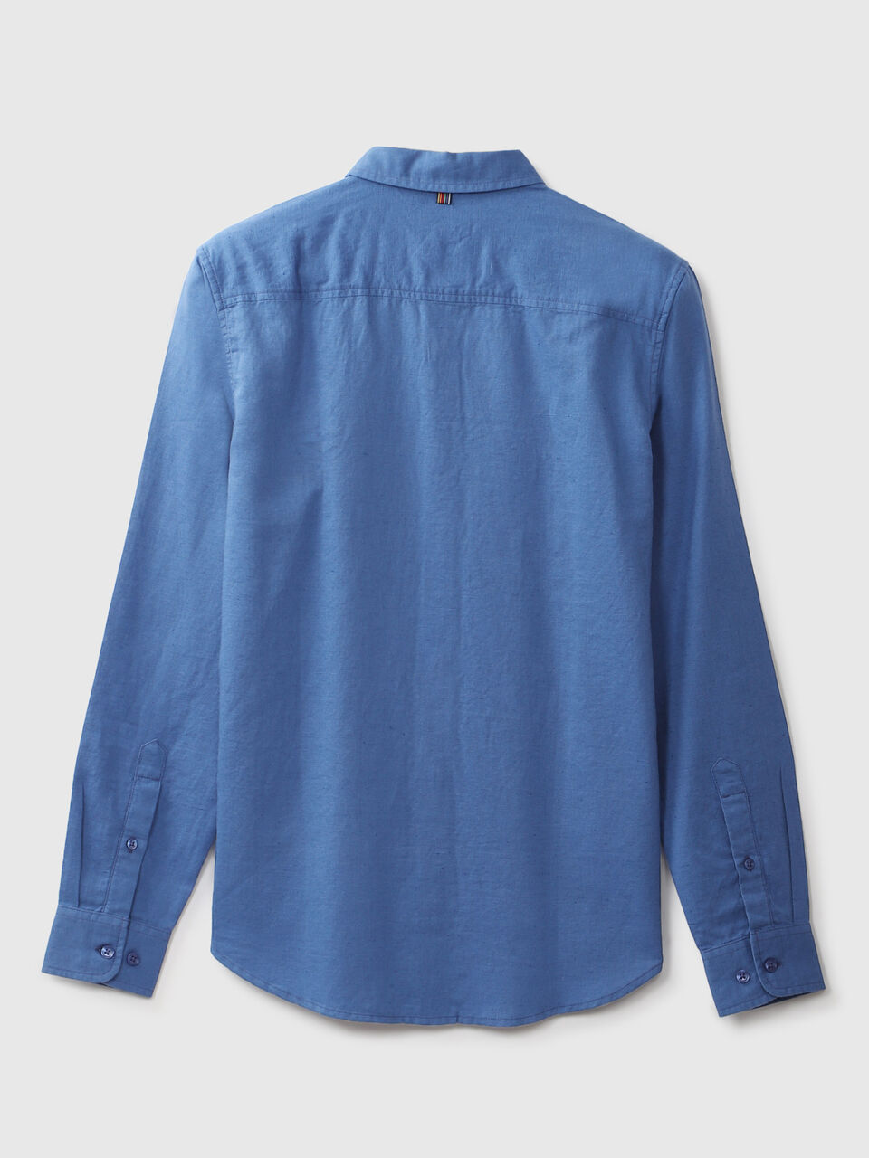 F/S LINEN REGULAR COLLAR SHIRT image number 2