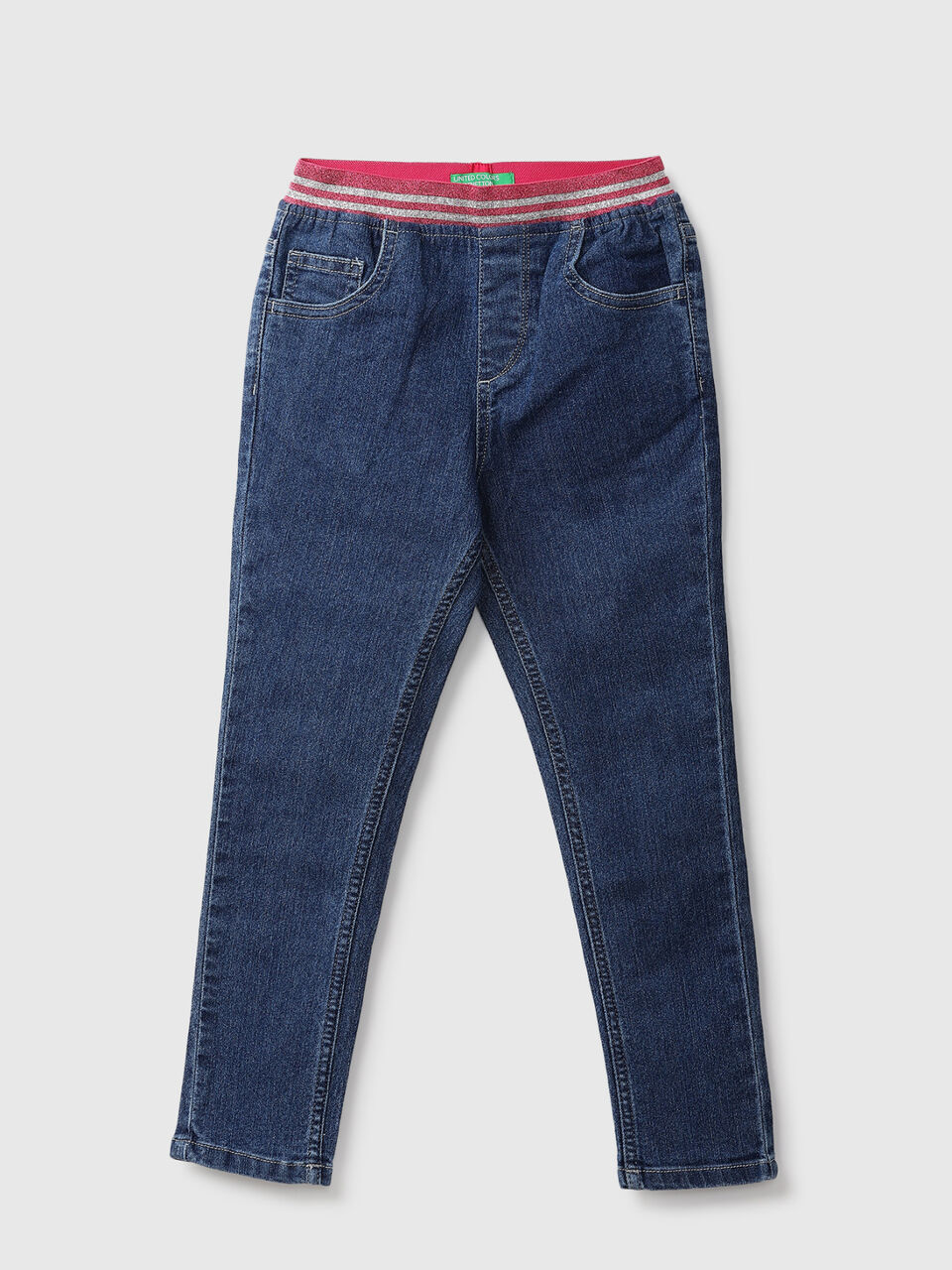 Lurex Elasticated Waistband Denim image number 1