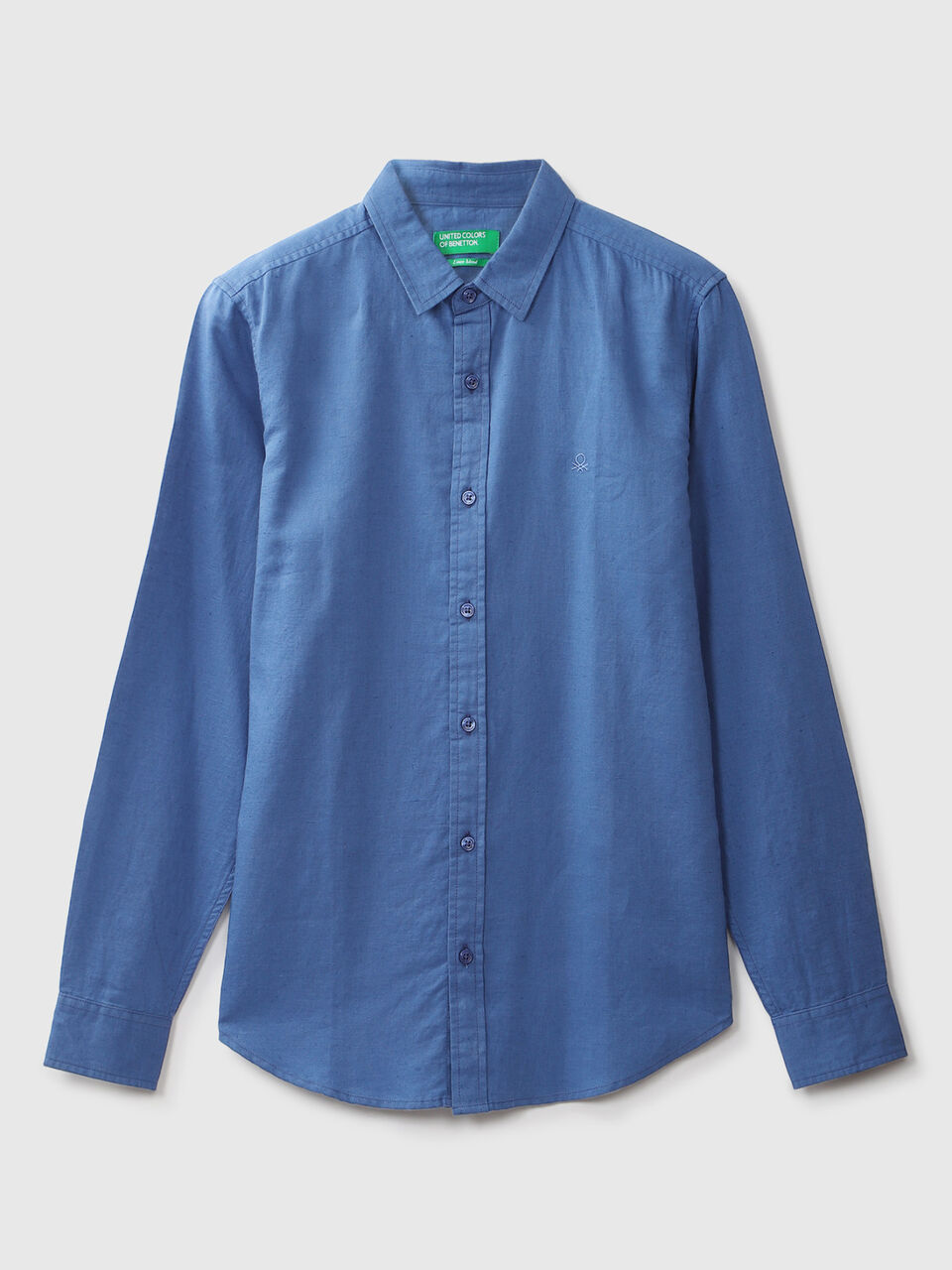 F/S LINEN REGULAR COLLAR SHIRT image number 1