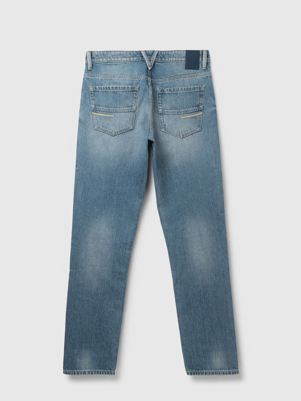 SLIM STRAIGHT MID BLUE 90'S LOOK JEANS image number 2