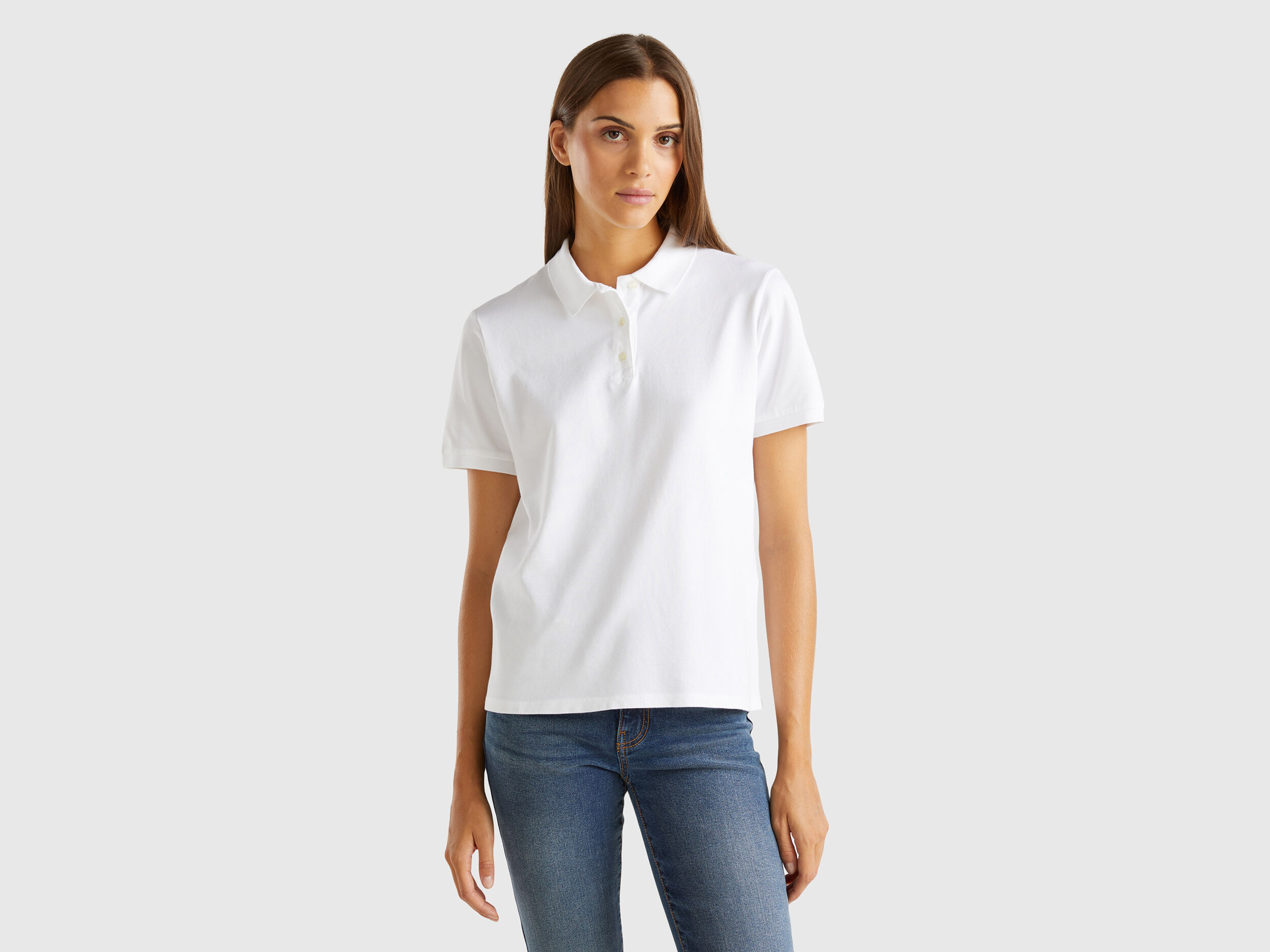 Polo manga larga mujer benetton cheap