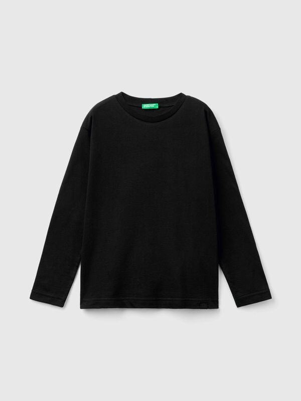 Camiseta de cuello redondo de algodón  Niño