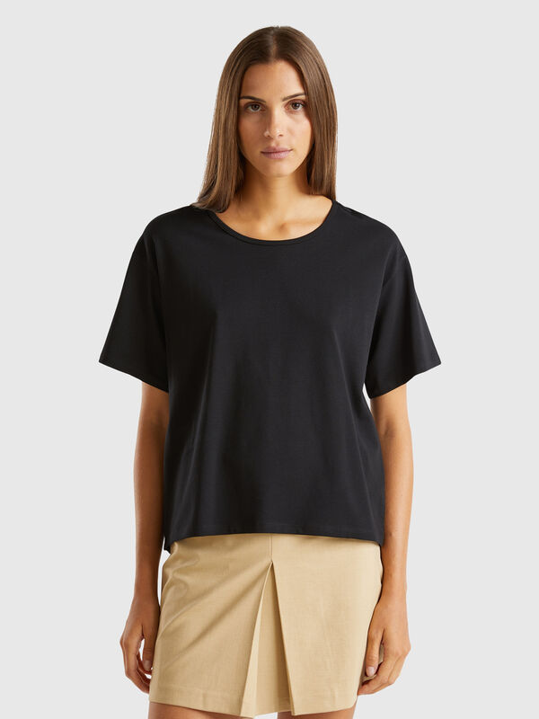 Camiseta con abertura trasera Mujer
