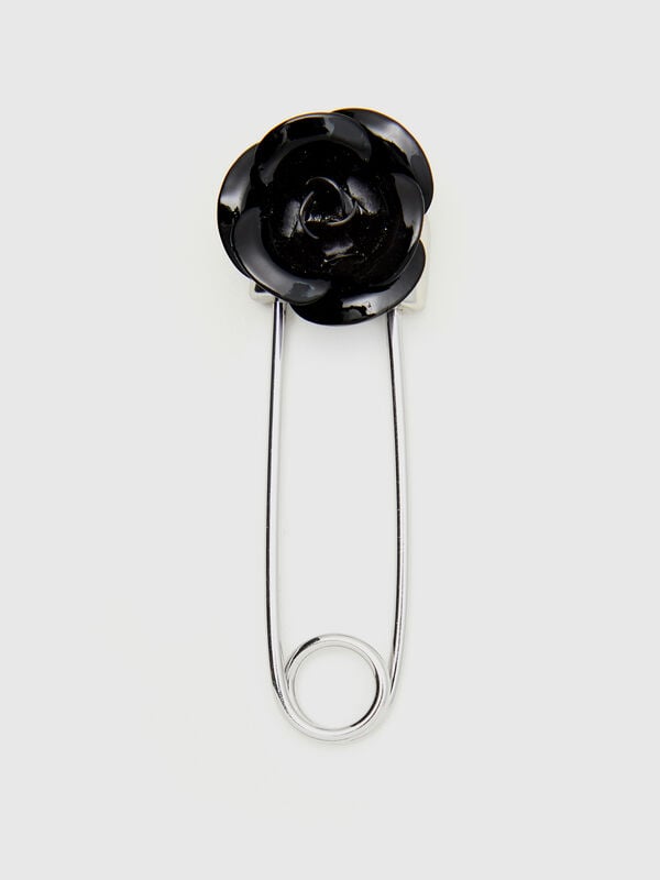 Broche con rosa Mujer