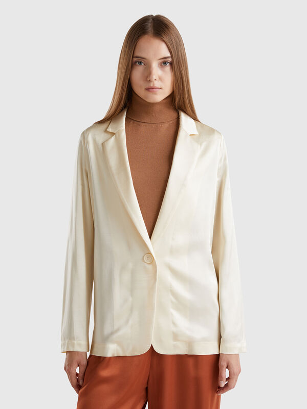 Blazer de 100 % viscosa Mujer