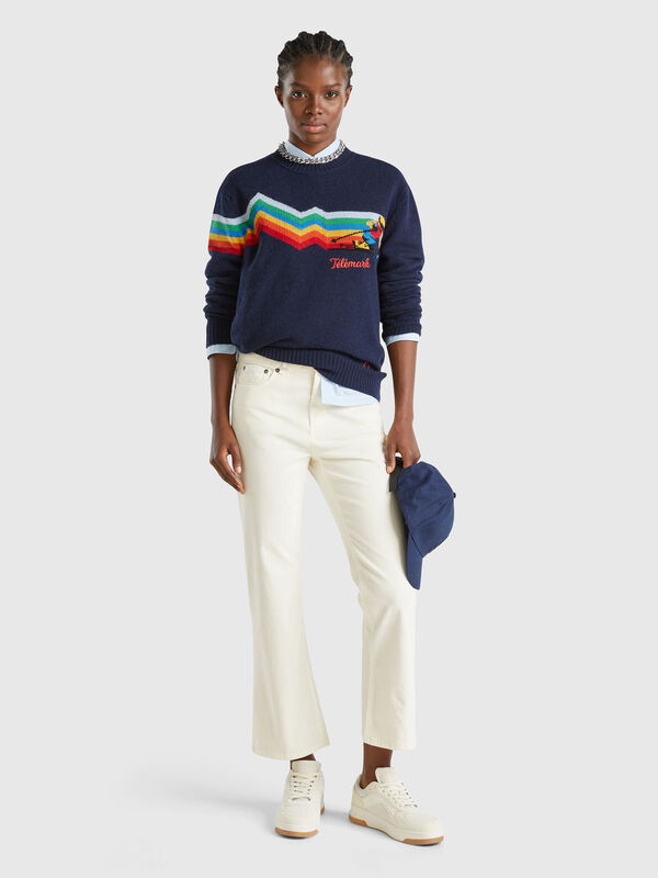 Pantalón de pana de cinco bolsillos Mujer