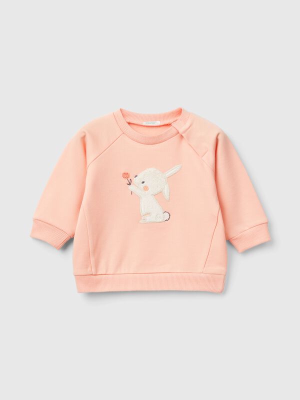 Sudadera con bordado de animalito Recién nacidos
