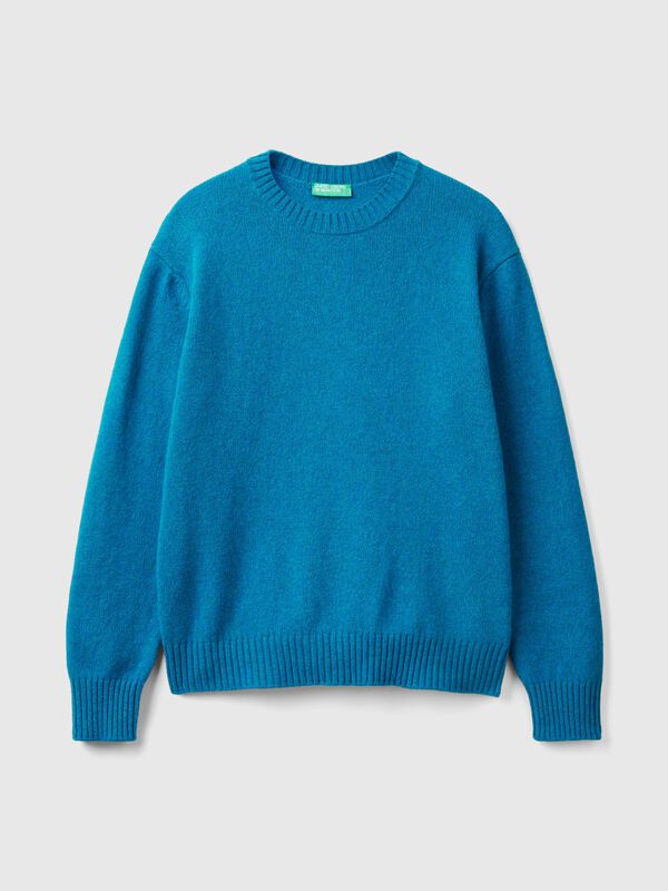 Jersey relaxed fit de pura lana Shetland Jersey relaxed fit de pura lana Shetland Hombre