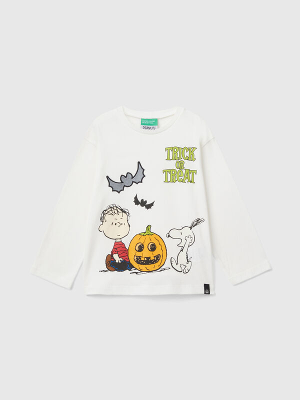 Camiseta de los ©Peanuts con estampado y bordado Niño