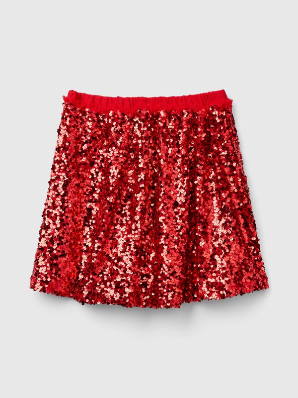 Minifalda con lentejuelas Niña
