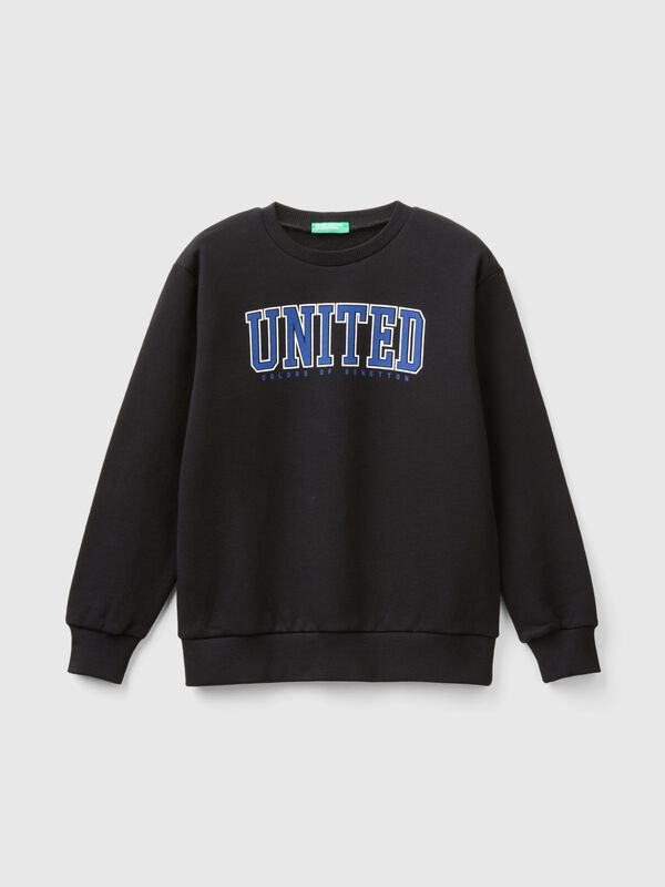 Sudadera con estampado de logotipo Niño