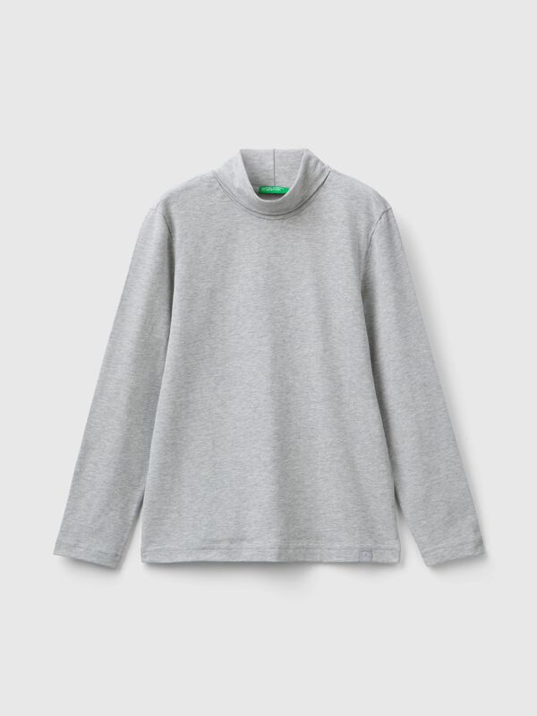 Camiseta de cuello alto y manga larga Niño