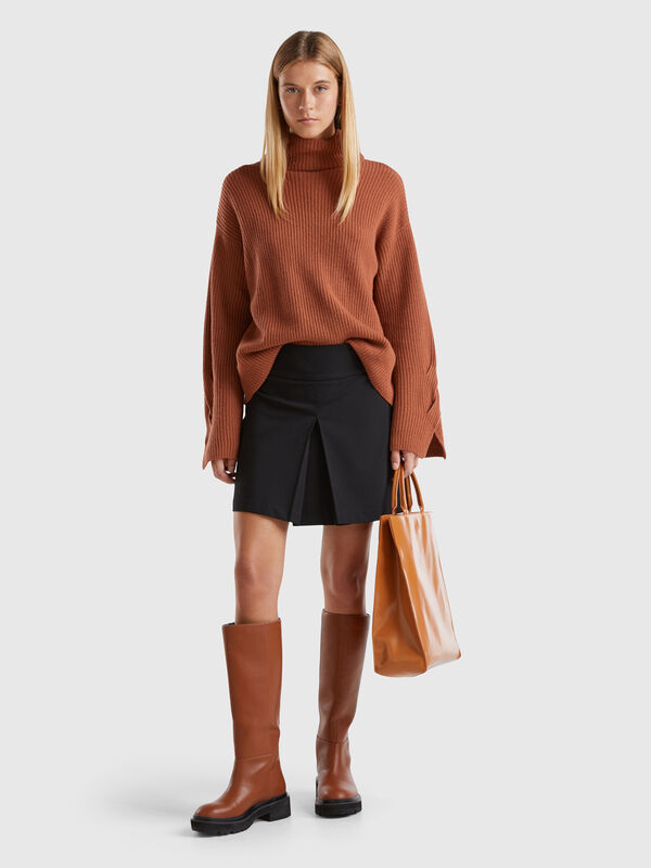 Minifalda de talle alto Mujer