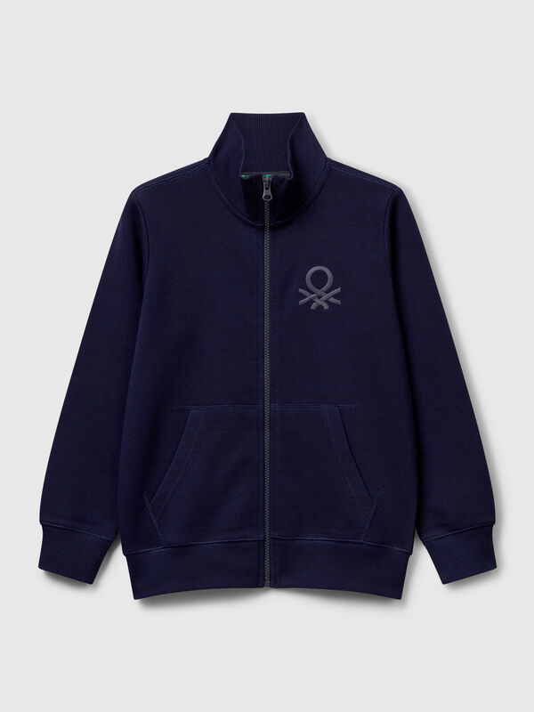 Sudadera con cremallera de algodón puro Niño
