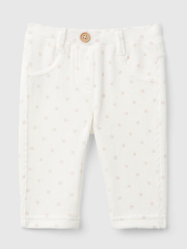 Pantalón de chenilla con estampado Recién nacidos