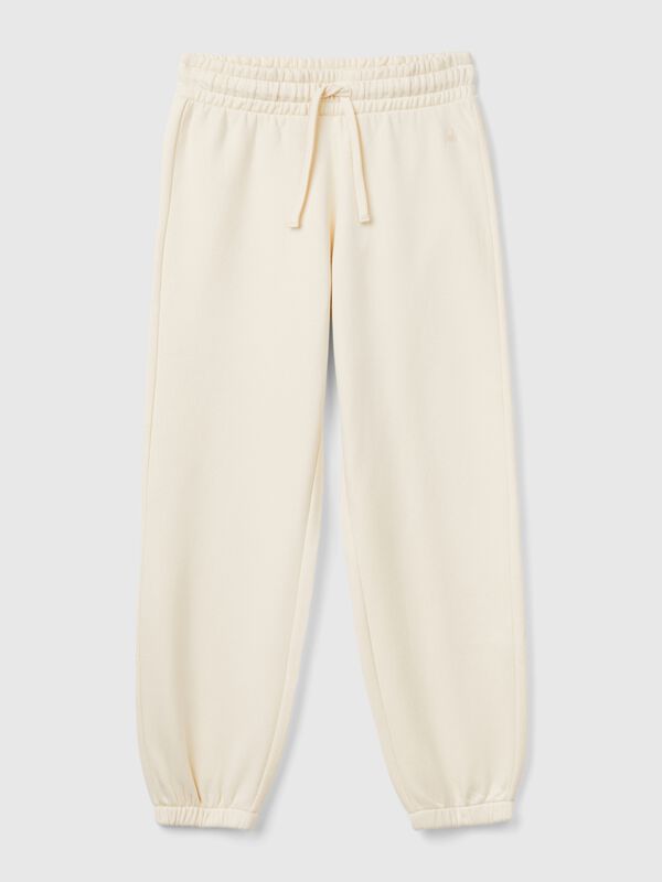 Pantalón deportivo de felpa con cordón Niña