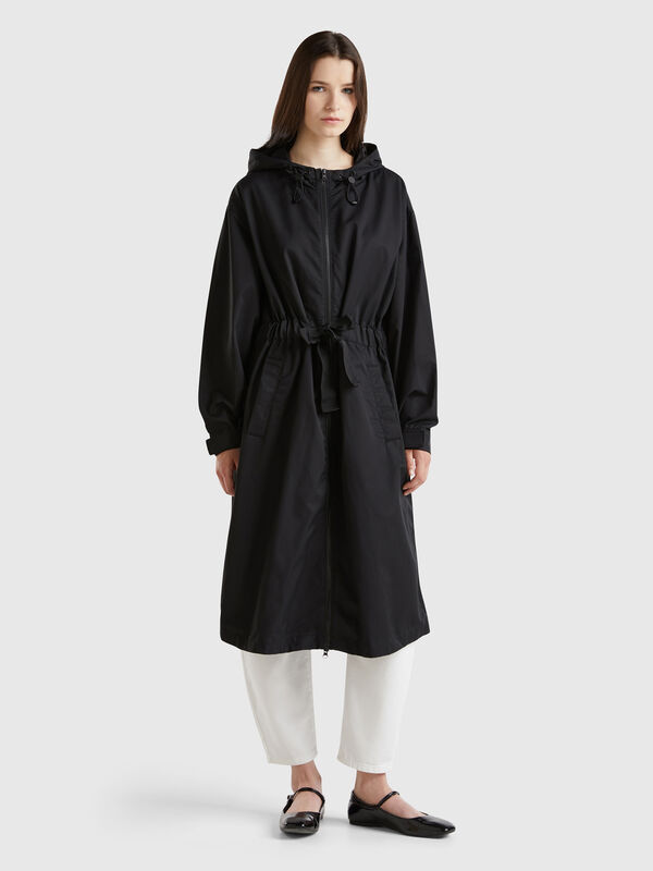 Parka en mezcla de algodón y nailon "Rain Defender" Mujer