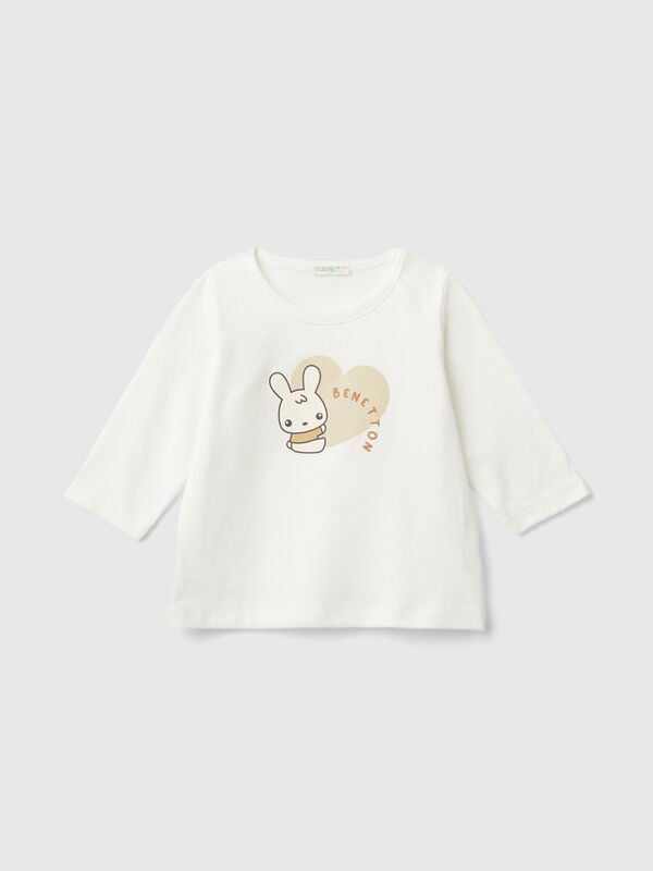 Camiseta de cálido algodón orgánico Recién nacidos
