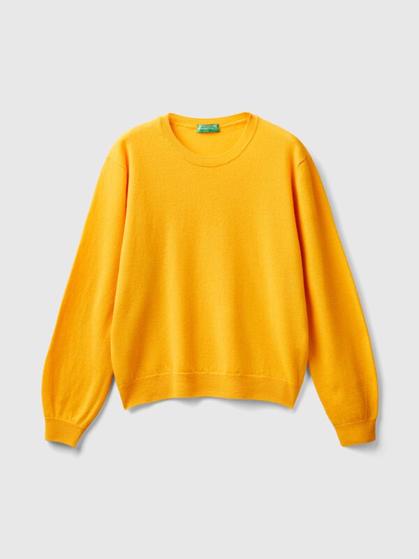 Jersey relaxed fit de pura lana merina Mujer