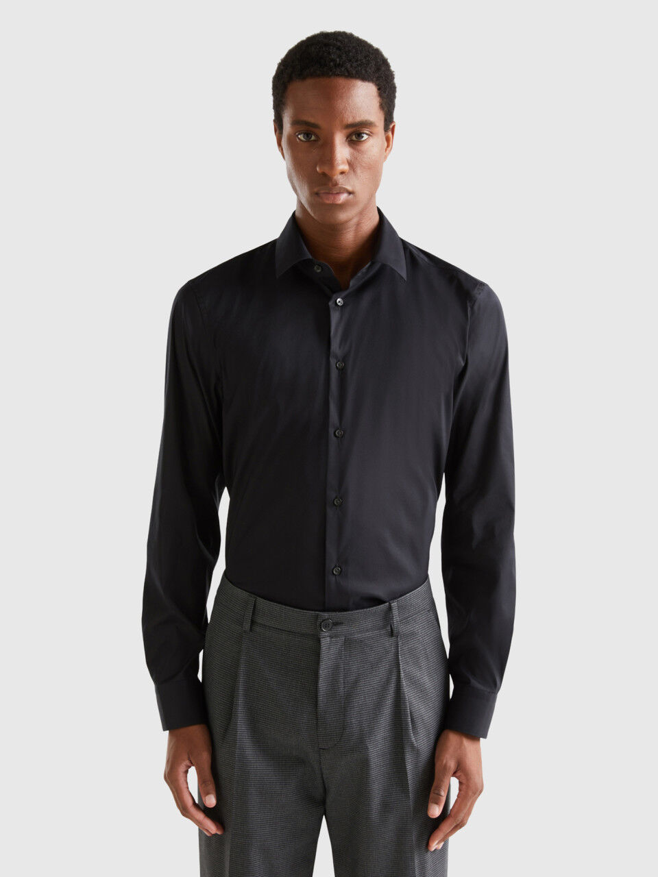 Camisa Lisa Hombre Nueva Coleccion 2024 Benetton