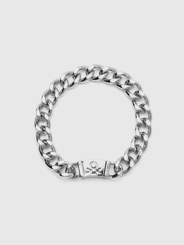 Pulsera de cadena plateada Mujer