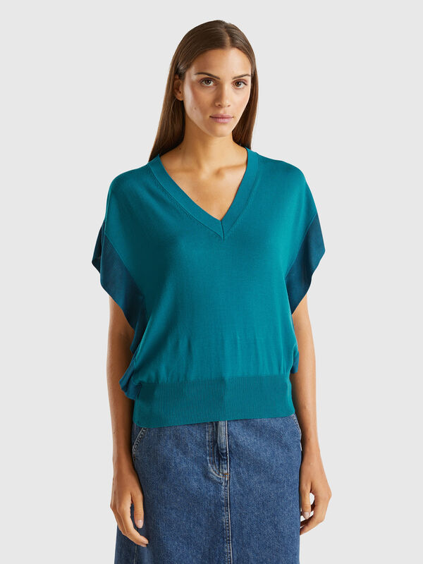 Jersey con drapeado Mujer
