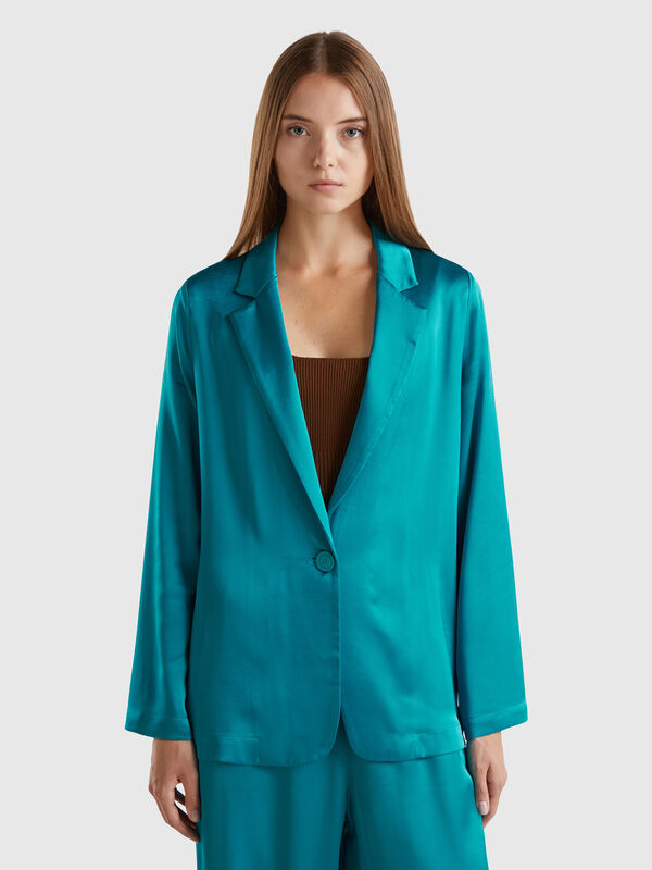Blazer de 100 % viscosa Mujer