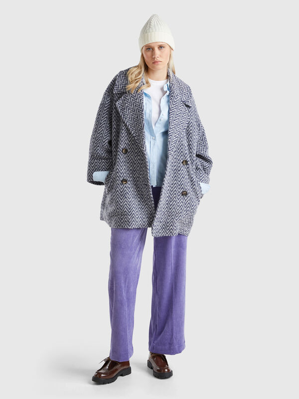 Pantalón evasé de pana Mujer