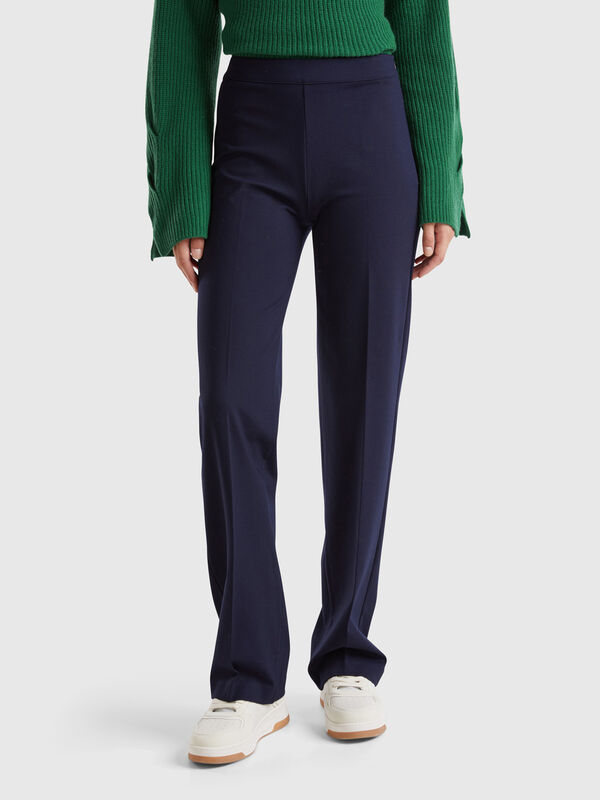 Pantalón clásico de corte recto Mujer