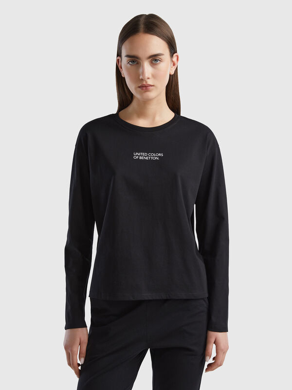 Camiseta con estampado de logotipo Mujer