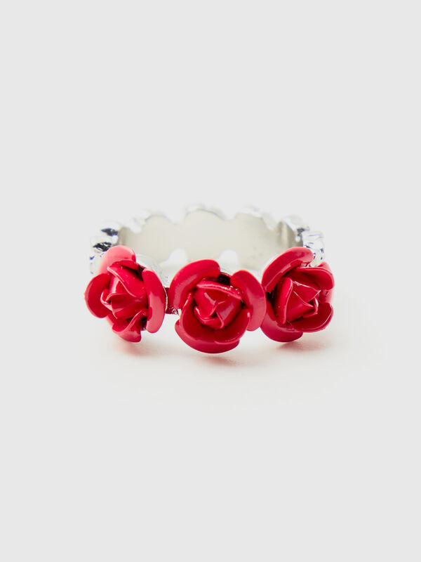 Anillo con rosas Mujer