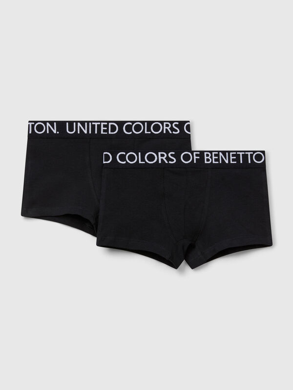 Dos boxers con elástico de marca. Niño