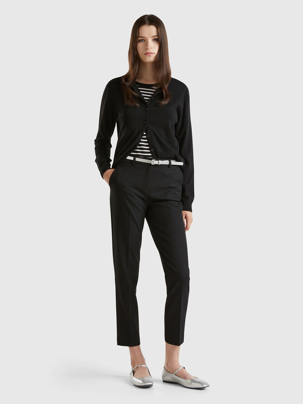 Pantalones en tejido  Mujer