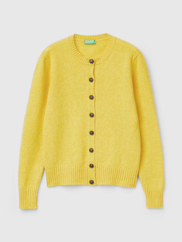 Cárdigan de pura lana Shetland Mujer