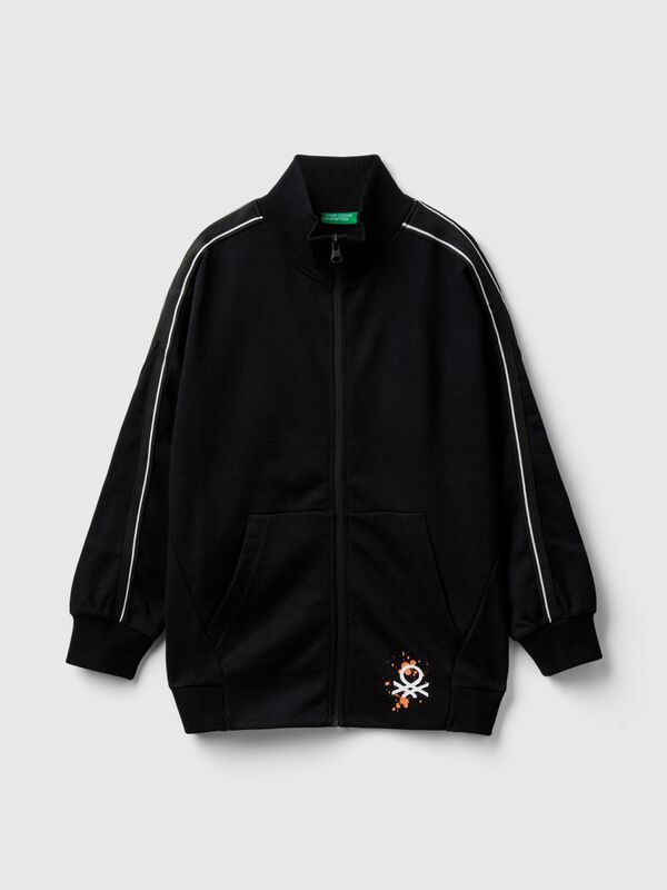 Sudadera de cuello alto con estampado de grafiti Niño