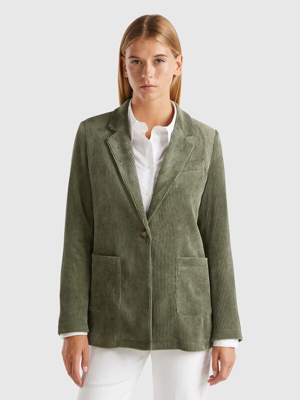 Blazer de pana fina Mujer