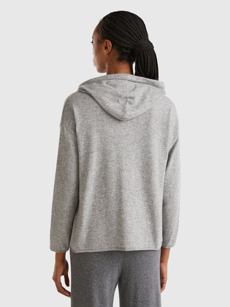 SWEATER W/HOOD Mujer image number null