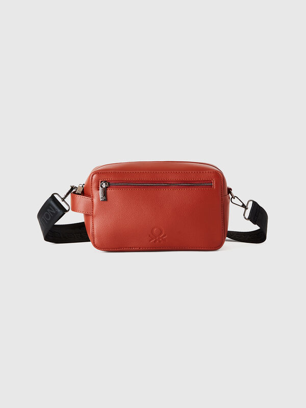 Bolso bandolera de tejido revestido Mujer