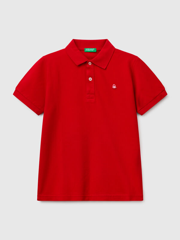 Polo slim fit de algodón puro Niño