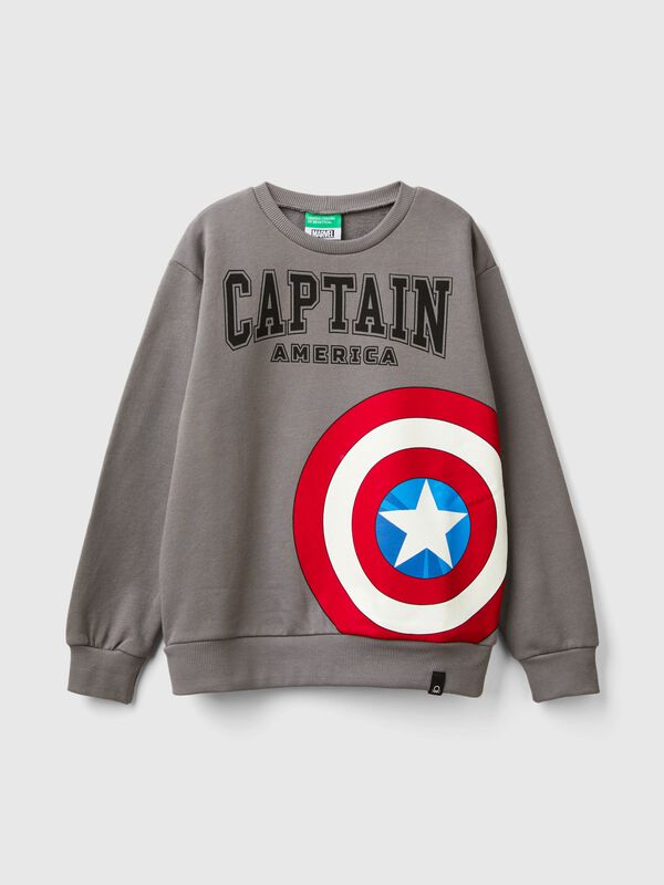 Sudadera ©Marvel gris del Capitán América Niño
