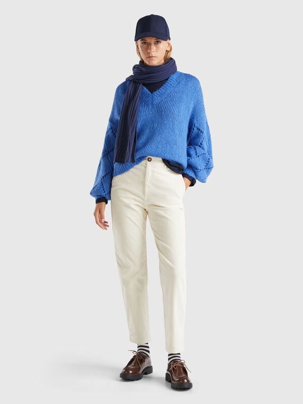 Pantalón holgado de pana Mujer