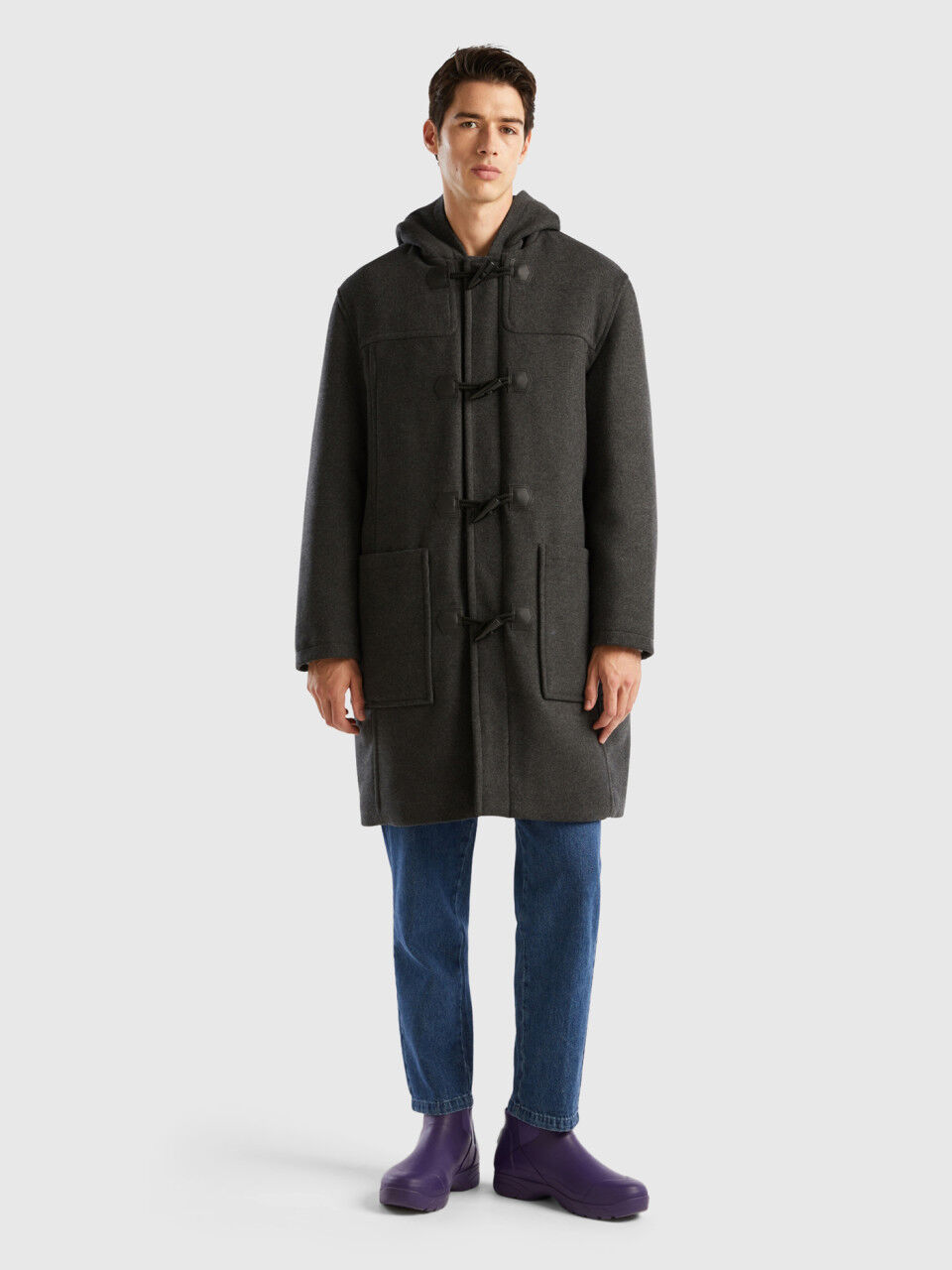 Trenca hombre gris cheap