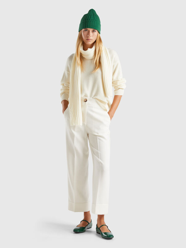 Pantalón con vuelta Mujer